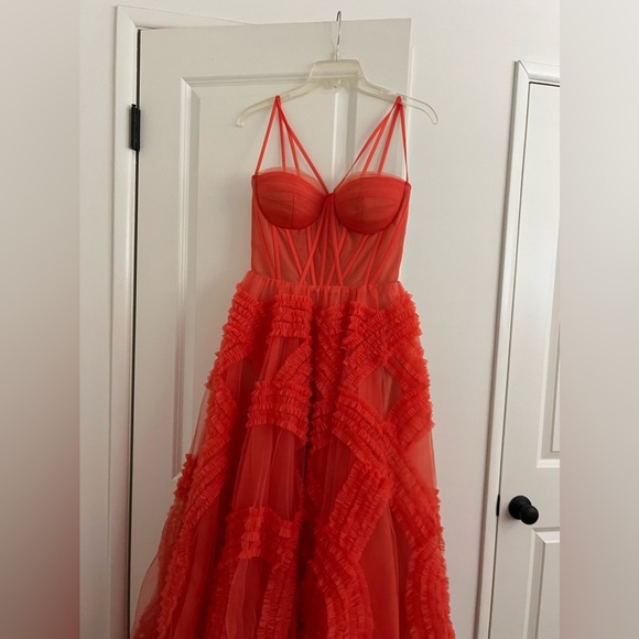 Like NEW Milla Tangerine Tulle Dress - Picture 6 of 8